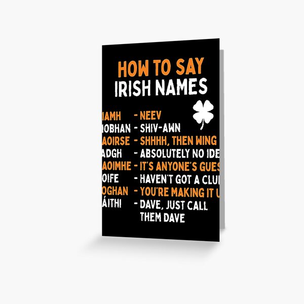 Aperçu de l'œuvre Comment dire les noms irlandais créée et vendue par CarlosGraham.