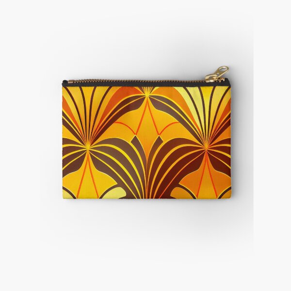 Aperçu de l'œuvre Brilliant Orange Yellow Designer Art Deco Pattern Digital Painting créée et vendue par CodeAndColors.