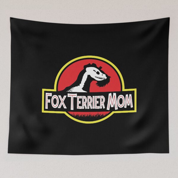 Item preview, (For Dark Background) Jurassic Wire Fox Terrier Mom designed and sold by More Cute Dogs.