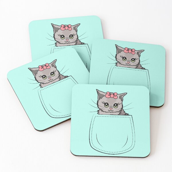 Item preview, Cat in the pocket - cute kitten  designed and sold by HajnalkArt.