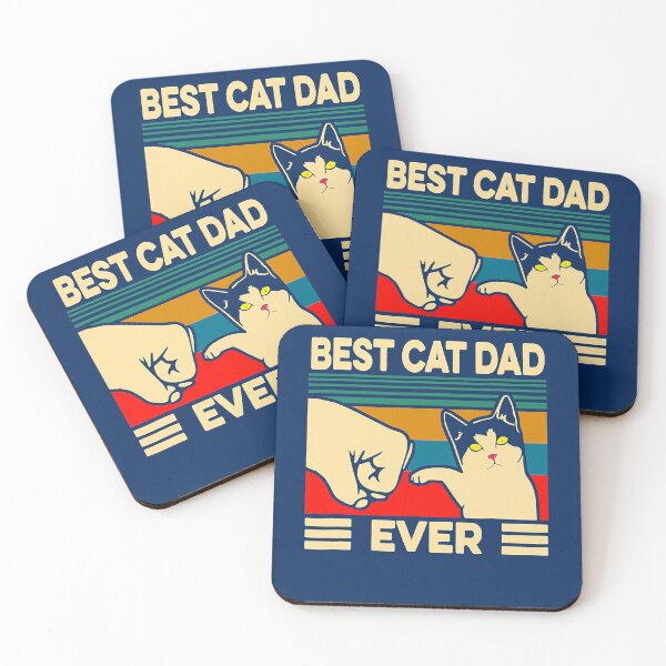 Item preview, Best Cat Dad Ever Vintage Men Bump Fit Fathers  designed and sold by Leon-Alexander.