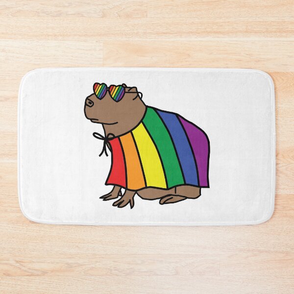 Item preview, Cool Capybara in Pride Cape designed and sold by ellenhenry.