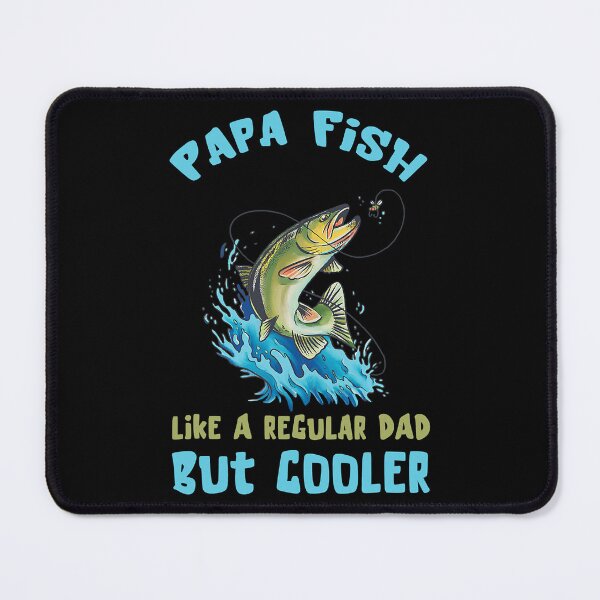 Item preview, Fathers Day Catching Salmon Fish Papa Fishing   designed and sold by Leon-Alexander.