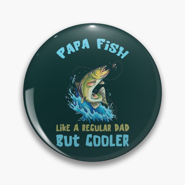 Item preview, Fathers Day Catching Salmon Fish Papa Fishing   designed and sold by Leon-Alexander.