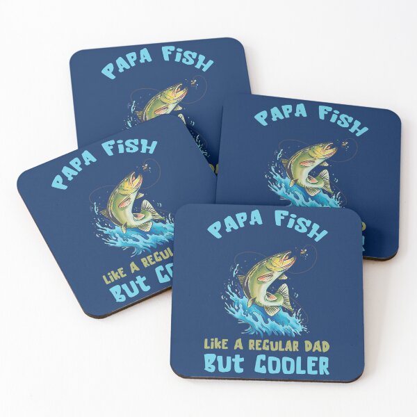 Item preview, Fathers Day Catching Salmon Fish Papa Fishing   designed and sold by Leon-Alexander.