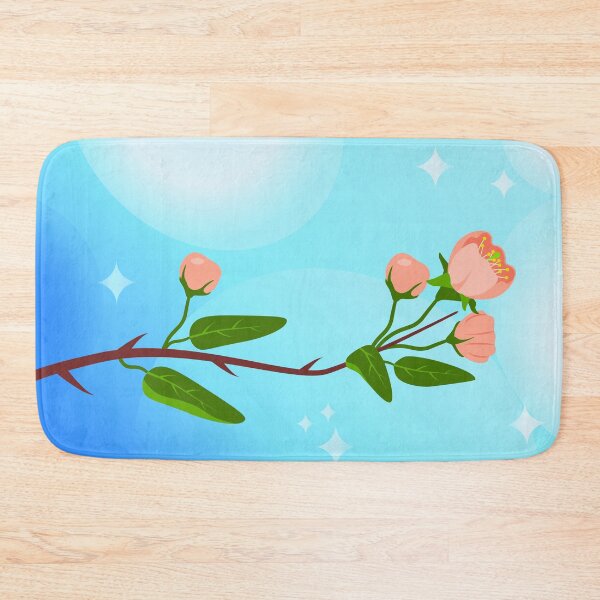 Item preview, Blue sky gradient composition with blooming spring branch designed and sold by CutieBlue.