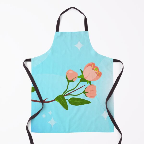 Item preview, Blue sky gradient composition with blooming spring branch designed and sold by CutieBlue.
