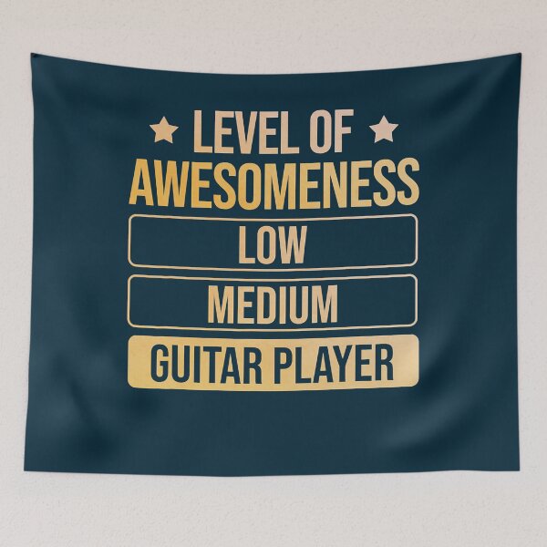 Item preview, Guitarist Level Of Awesomeness Guitar Player   designed and sold by Leon-Alexander.