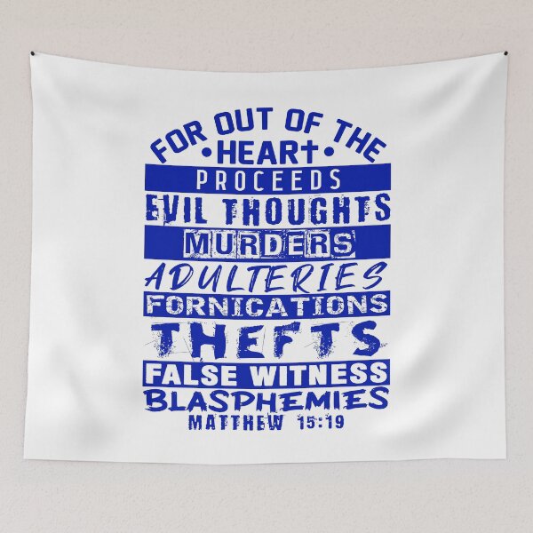 Item preview, Matthew 15:19 Out Of The Heart designed and sold by plushism.