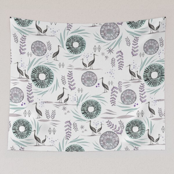 Item preview, Folk Heron Pattern designed and sold by SarahCarltonArt.