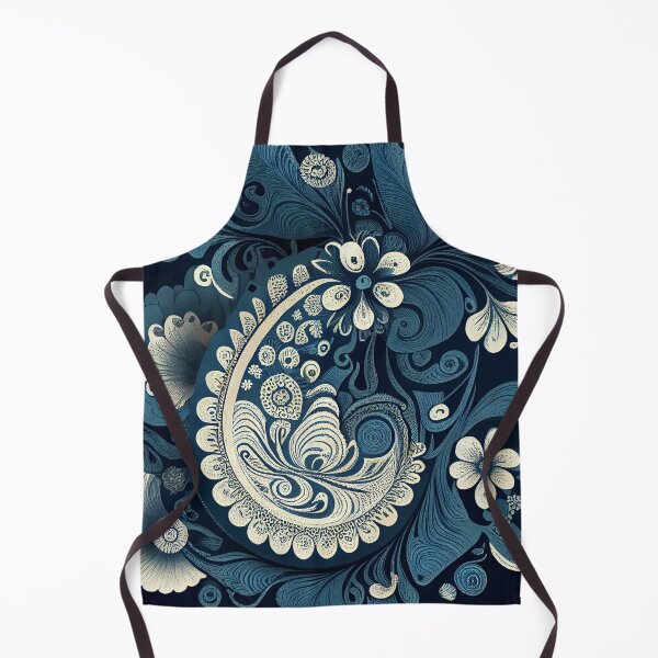 Aperçu de l'œuvre Peinture numérique à motifs floraux organiques magnifiques de Scaley Blue Designer créée et vendue par CodeAndColors.
