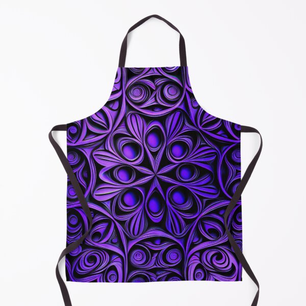 Artikelvorschau, Blue Purple Psychedelic Monochromatic Scandifornian Pattern Digital Painting entworfen und verkauft von CodeAndColors.