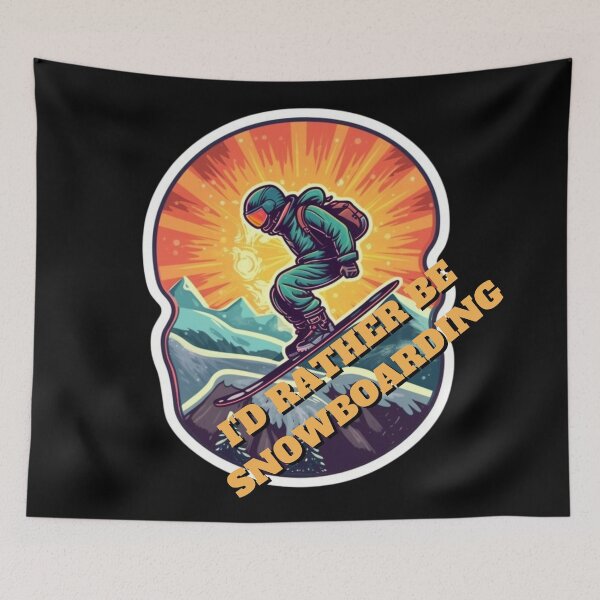 Item preview, I'd rather be Snowboarding designed and sold by c4k5llc.