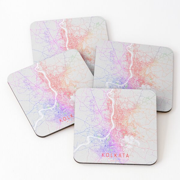 Item preview, Kolkata City Map of India - Colorful designed and sold by deMAP.