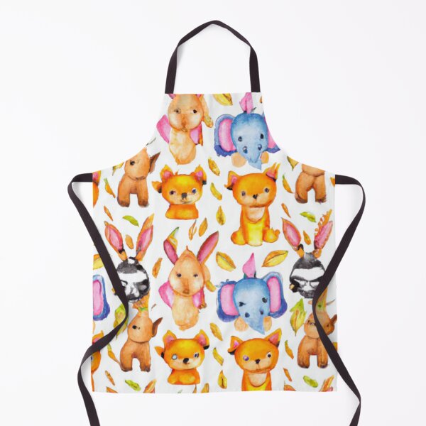 Item preview, Cute animal pattern - watercolor designed and sold by The Iconic Minimalist.