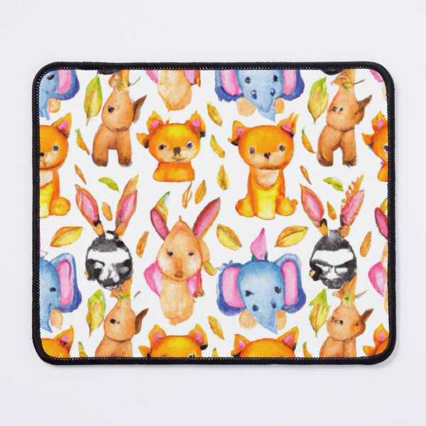 Item preview, Cute animal pattern - watercolor designed and sold by The Iconic Minimalist.