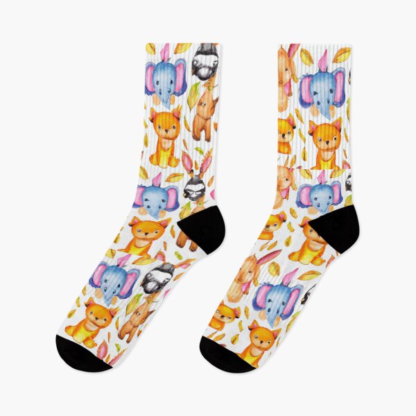 Item preview, Cute animal pattern - watercolor designed and sold by The Iconic Minimalist.