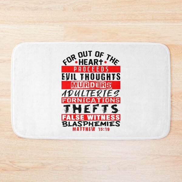 Item preview, Matthew 15:19 Out Of The Heart designed and sold by plushism.