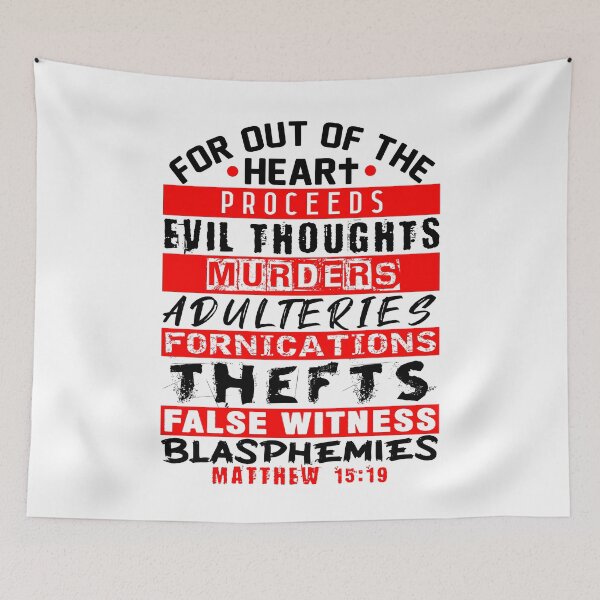Item preview, Matthew 15:19 Out Of The Heart designed and sold by plushism.