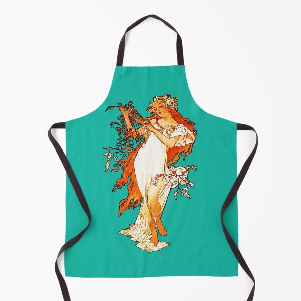 Item preview, Alphonse Mucha | The Four Seasons | Spring, 1896 (Cutout Design) designed and sold by Alphonse Mucha Art Collection.