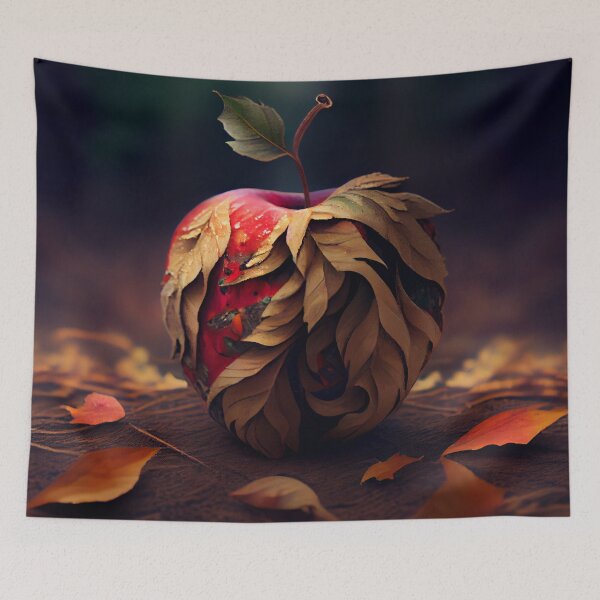 Artikelvorschau, A Crisp Autumn Apple Digital Painting entworfen und verkauft von CodeAndColors.