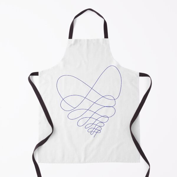 Item preview, Squiggle Infinity Abstract Heart Blue designed and sold by OldSoulInspired.