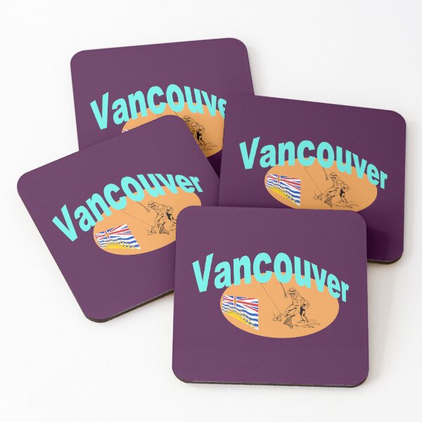 Item preview, Vancouver. Canada Fishing abstract design  designed and sold by lobodelnoir.