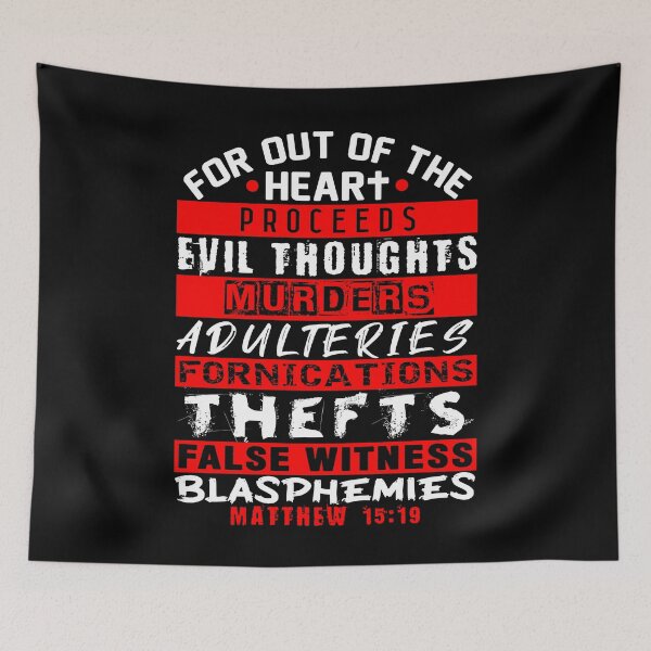 Item preview, Matthew 15:19 Out Of The Heart designed and sold by plushism.