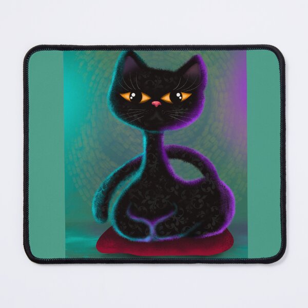 Item preview, Black cat designed and sold by mazitovaart8.