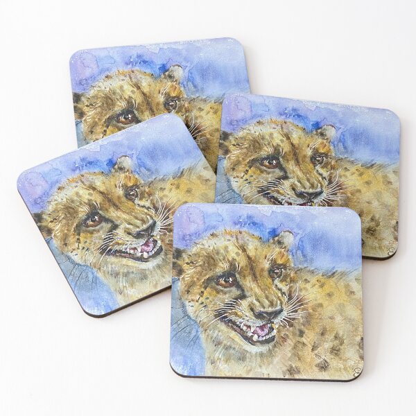 Item preview, Portrait of a cheetah in watercolor. designed and sold by Elena Reutova.