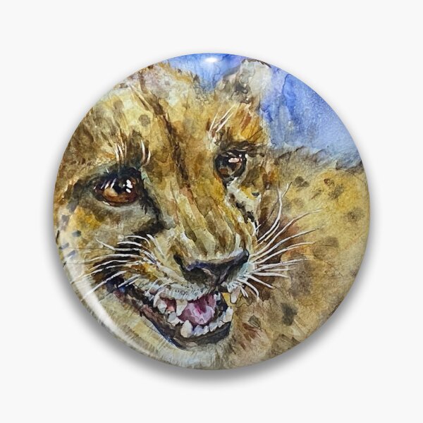 Item preview, Portrait of a cheetah in watercolor. designed and sold by Elena Reutova.
