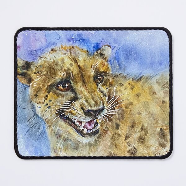 Item preview, Portrait of a cheetah in watercolor. designed and sold by Elena Reutova.