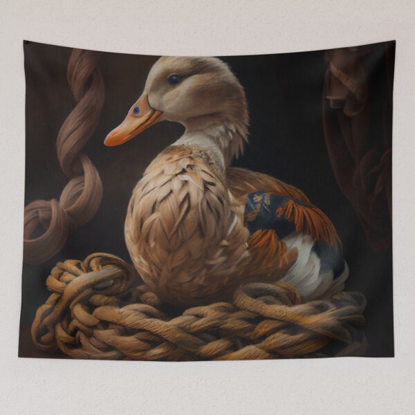 Item preview, Charm of the Braid and the Duck Digital Painting designed and sold by CodeAndColors.