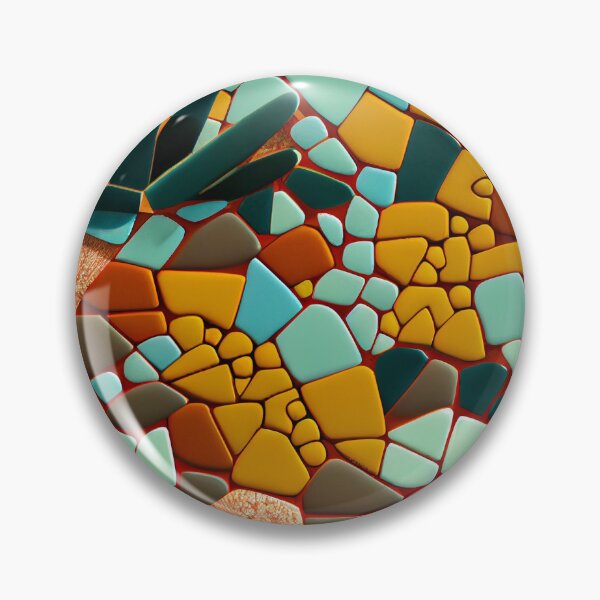 Item preview, Fine Mosaic Desert Modern Pattern Digital Painting designed and sold by CodeAndColors.