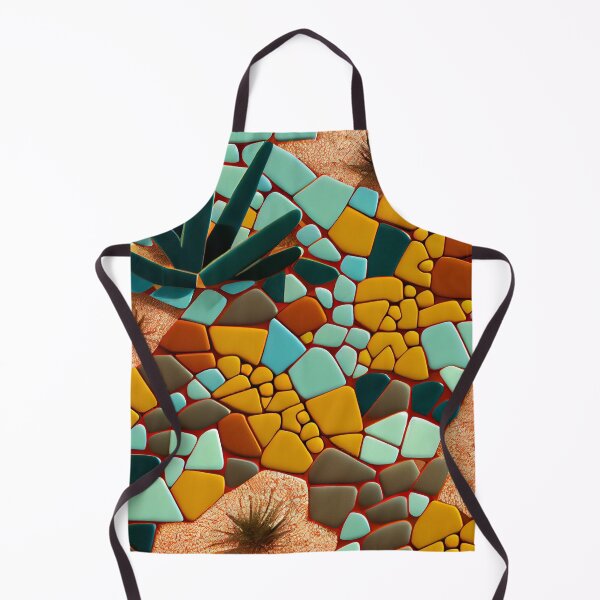Item preview, Fine Mosaic Desert Modern Pattern Digital Painting designed and sold by CodeAndColors.