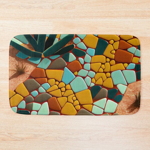 Item preview, Fine Mosaic Desert Modern Pattern Digital Painting designed and sold by CodeAndColors.