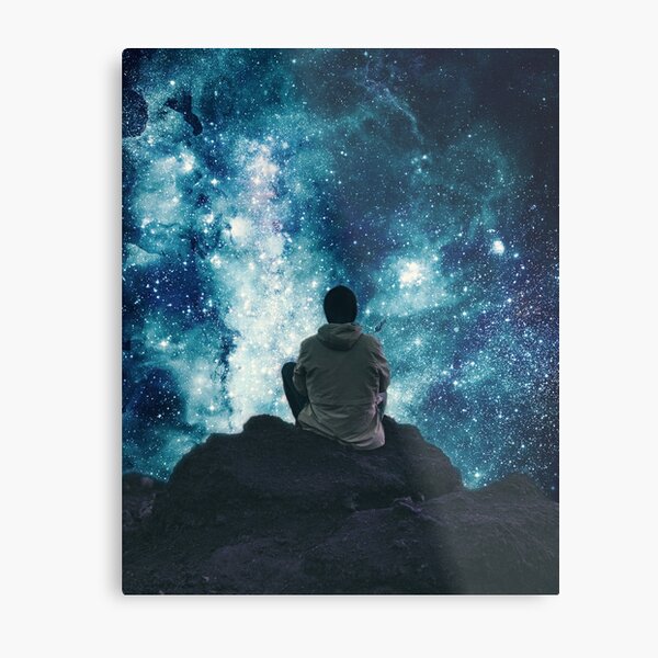 Cosmic Stargazer Metal Print