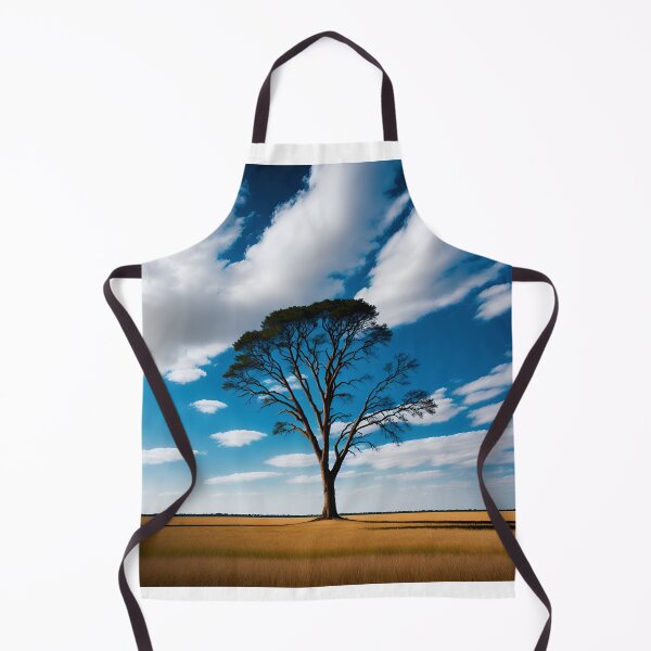 Item preview, A Minimalist Landscape with a Single Tree Standing Tall against a Vast Sky Ai Generated Art designed and sold by AiGens.