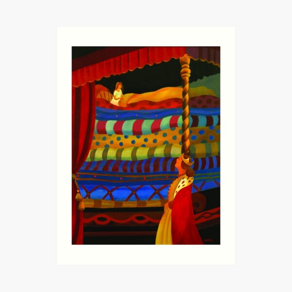 THE PRINCESS AND THE PEA Art Print