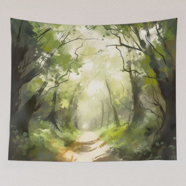 Item preview, Enchanting forest path designed and sold by Waveval.