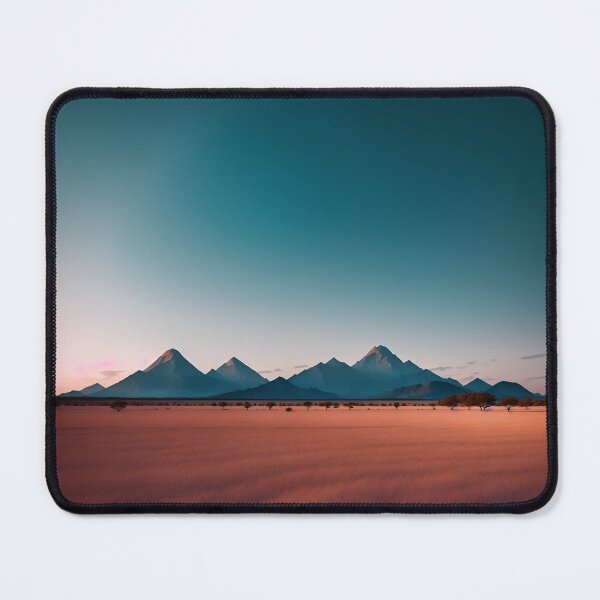Item preview, A Minimalist Landscape with a Single Mountain Peak in the Distance Ai Generated Art designed and sold by AiGens.
