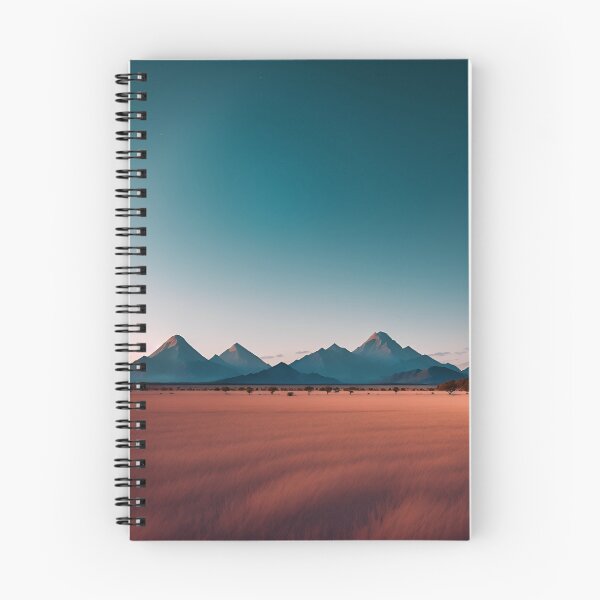 Item preview, A Minimalist Landscape with a Single Mountain Peak in the Distance Ai Generated Art designed and sold by AiGens.