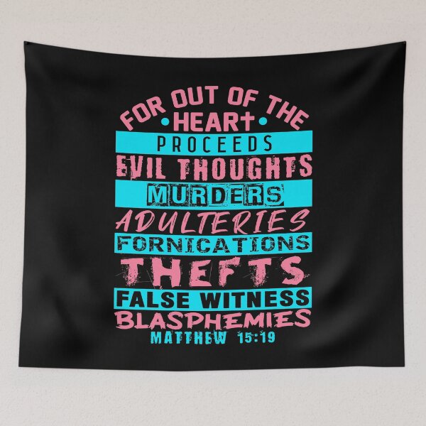 Item preview, Matthew 15:19 Out Of The Heart designed and sold by plushism.