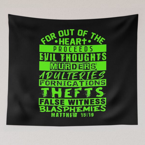 Item preview, Matthew 15:19 Out Of The Heart designed and sold by plushism.
