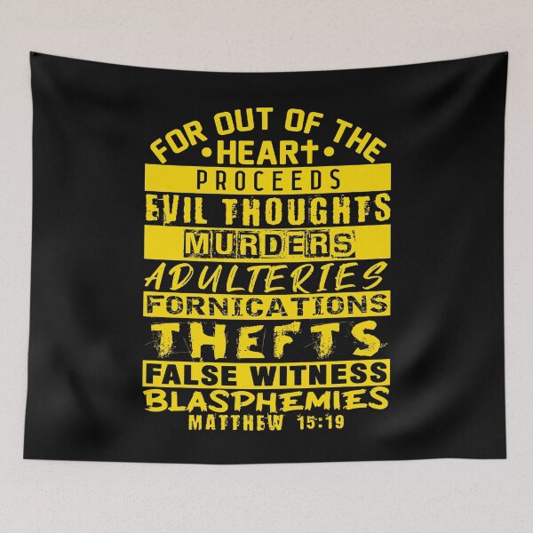 Item preview, Matthew 15:19 Out Of The Heart designed and sold by plushism.