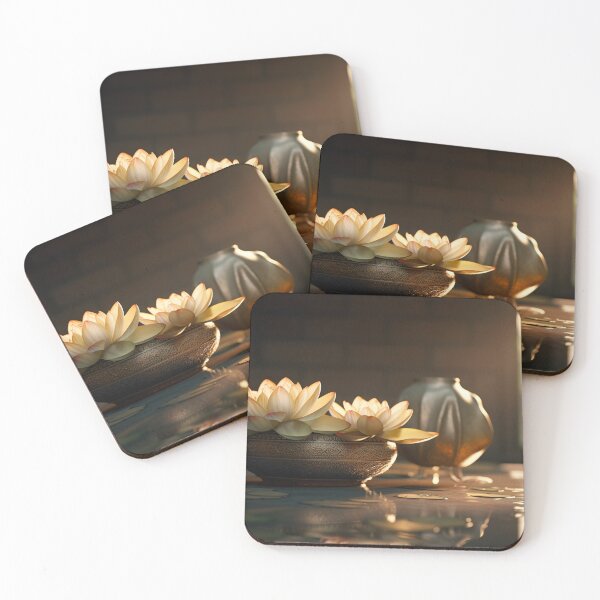 Item preview, Lotus Flowers best lighting zen interior Wall Art, Spiritual, Spa Wall art Ratio 16:9 -11 designed and sold by jetaiart.