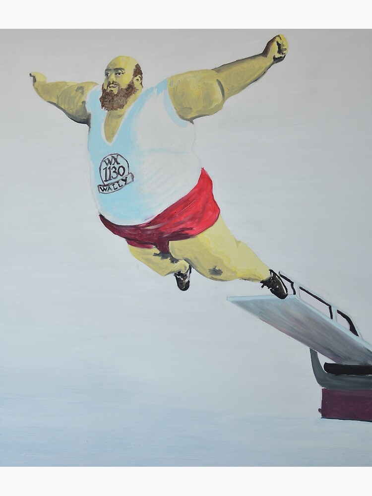 "Gordo al Agua" Poster by ByBerenjena Redbubble