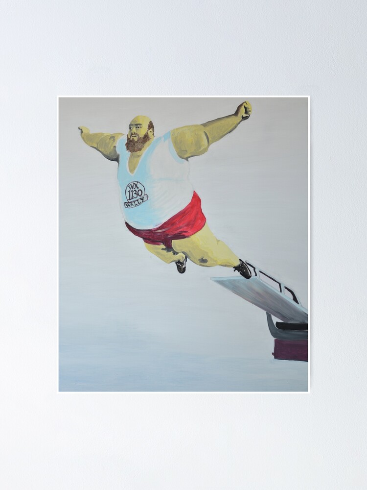 "Gordo al Agua" Poster by ByBerenjena Redbubble