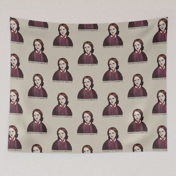 Item preview, Charlotte Brontë Cartoon Portrait designed and sold by CastlesClassics.