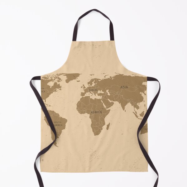 Item preview, Vintage World Map Design with Rusty Appearance designed and sold by MerakiAndArt.